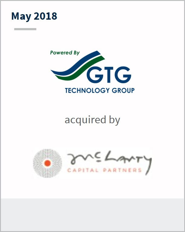 May 2018 GTG Technology Group has been acquired by McLarty Capital Partners