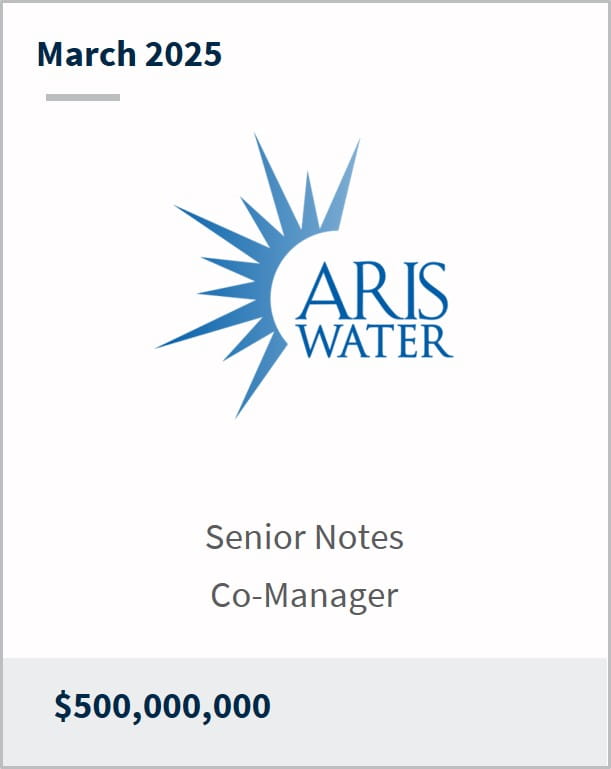 March 2025 Aris Water Senior Notes Co-Manager $500,000,000