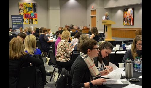 Group of women at Women in Capital Markets Symposium