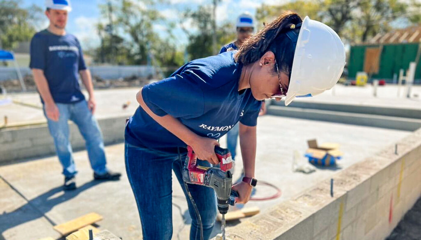 Giving back to the community with Habitat for Humanity