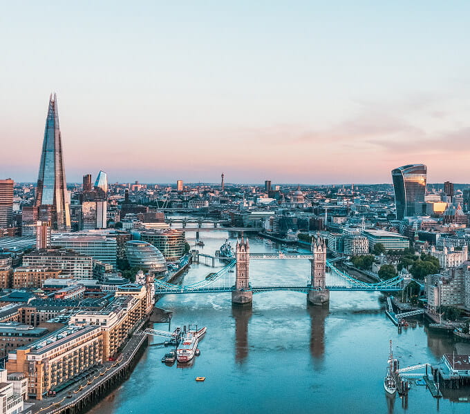 European city on the river